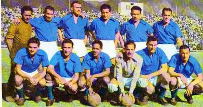In a Millonarios team picture