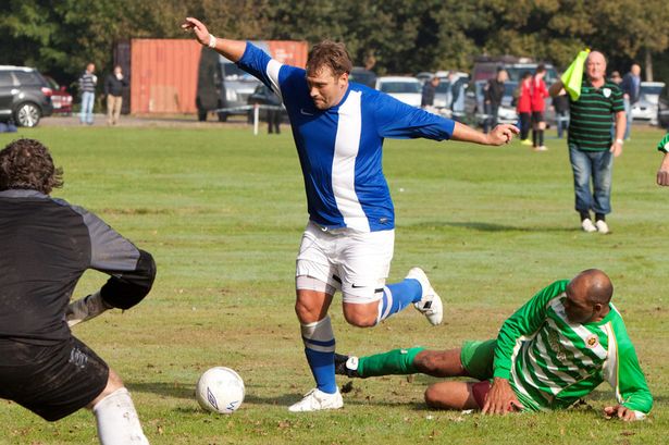 'Stan' back home on the football pitch with Wychall Wanderers.