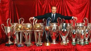 Berlusconi has always been happy to wrap the success of AC MIlan around him and bask in its reflective glory. Now however, such images only contrast the glorious past with a disappointing present.