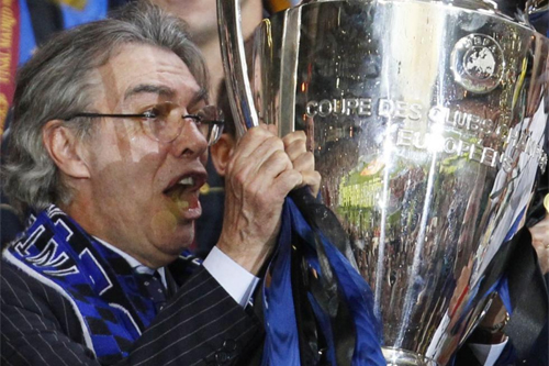 Massimo Moratti too, delighted in the success of his club. Now however, having sold a majority stake in the club, his identity with Inter will be diminished.  