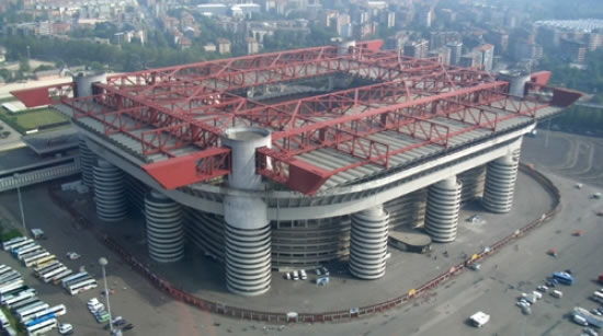 The San Siro, home to both AC Milan and Internazionale. Like the stadium however, the fortunes of both clubs are starting to look a little the worse for wear. 
