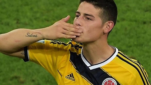 Star of the country's new generation - James Rodriguez.