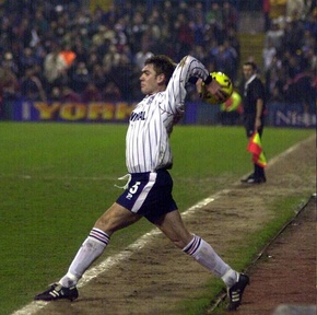 Dave Challinor is now paying the price for his long throw exploits with shoulder problems.