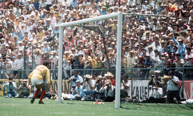 Bonetti looks on despairingly as Beckenbaur's shot eludes him and turns the game for West Germany.